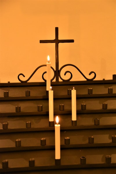 white cross with cross on top
